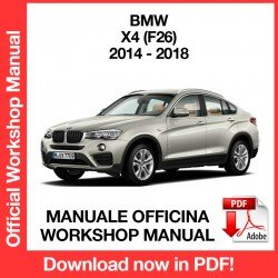 WORKSHOP MANUAL BMW X4 F26 (2014-2018)