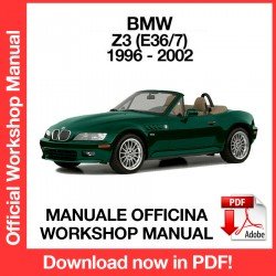 WORKSHOP MANUAL BMW Z3 E36 (1996-2002)