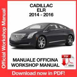 Workshop Manual Cadillac ELR (2014-2016)