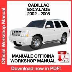 Workshop Manual Cadillac Escalade (2002-2005)