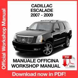 Workshop Manual Cadillac Escalade (2007-2009)