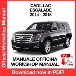 Workshop Manual Cadillac Escalade (2014-2018)