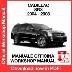 Workshop Manual Cadillac SRX (2004-2008)