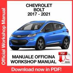 Workshop Manual Chevrolet Bolt (2017-2021)