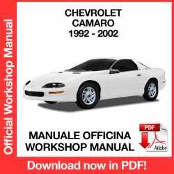 Workshop Manual Chevrolet Camaro (1992-2002)