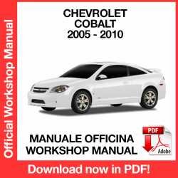 Workshop Manual Chevrolet Cobalt (2005-2010)