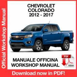 Workshop Manual Chevrolet Colorado (2012-2017)