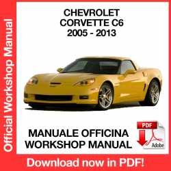Workshop Manual Chevrolet Corvette C6 (2005-2013)
