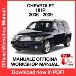 Workshop Manual Chevrolet HHR (2006-2009)