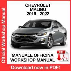 Workshop Manual Chevrolet Malibu (2016-2022)