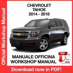 Workshop Manual Chevrolet Tahoe (2014-2018)