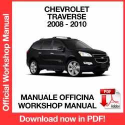 Workshop Manual Chevrolet Traverse (2008-2010)