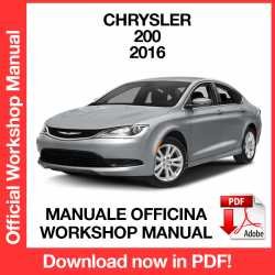 Workshop Manual Chrysler 200 (2016)