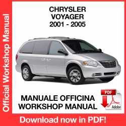 Workshop Manual Chrysler Voyager (2001-2005)