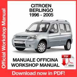 Workshop Manual Citroen Berlingo (1996-2005)