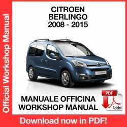 Workshop Manual Citroen Berlingo (2008-2015)