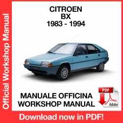Workshop Manual Citroen BX (1983-1994)