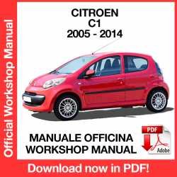 Workshop Manual Citroen C1 (2005-2014)