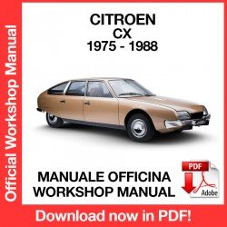 WORKSHOP MANUAL CITROEN CX (1975-1988)