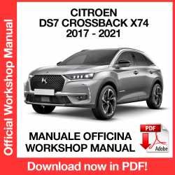 Workshop Manual Citroen DS7 Crossback X74 (2017-2021)