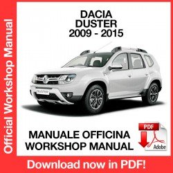 WORKSHOP MANUAL DACIA DUSTER (2009-2015)