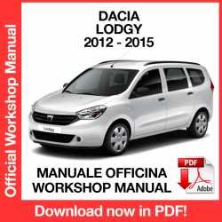 Workshop Manual Dacia Lodgy (2012-2015)