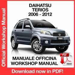 Workshop Manual Daihatsu Terios  J200 (2006-2012)