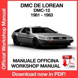 WORKSHOP MANUAL DMC DE LOREAN DMC-12 (1981-1983)