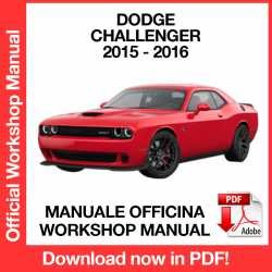 Workshop Manual Dodge Challenger (2015-2016)