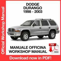 Workshop Manual Dodge Durango (1998-2003)