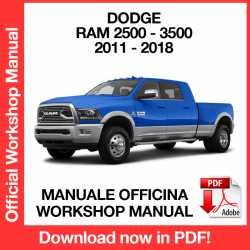 Workshop Manual Dodge RAM 2500 3500 (2011-2018)