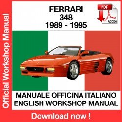 WORKSHOP MANUAL FERRARI 348 (1989-1995) (DE) (FR)