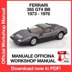 Workshop Manual Ferrari 365 GT4 BB (1973-1976)