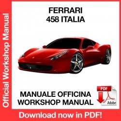 WORKSHOP MANUAL FERRARI 458 ITALIA (2009-2015)