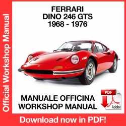 Workshop Manual Ferrari Dino 246 GT GTS (1985-1989)