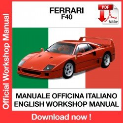 WORKSHOP MANUAL FERRARI F40 (DE) (FR)