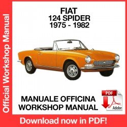 WORKSHOP MANUAL FIAT 124 SPIDER (1975-1982)