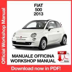 Workshop Manual Fiat 500 (2013)