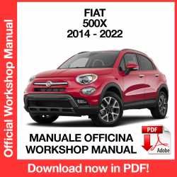 Workshop Manual Fiat 500X (2014-2022)