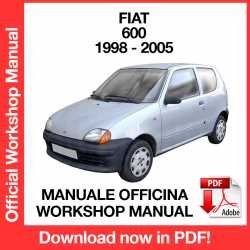 Workshop Manual Fiat 600 (1998-2005)