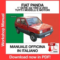 WORKSHOP MANUAL FIAT PANDA 1 (1980-2003)