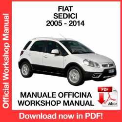 Workshop Manual Fiat Sedici (2005-2014)