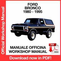Workshop Manual Ford Bronco (1980-1995)