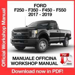 Workshop Manual Ford F-250 F-350 F-450 F-550 (2017-2018)