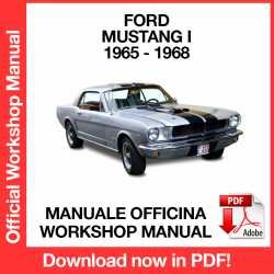 Workshop Manual Ford Mustang 1 (1965-1968)