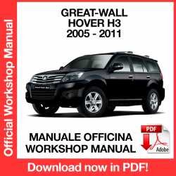 Workshop Manual Great Wall Hover H3 (2005-2011)