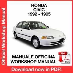 Workshop Manual Honda Civic (1992-1995)