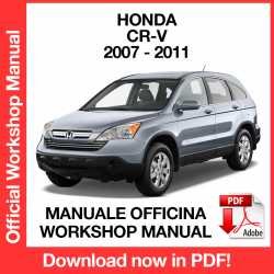 Workshop Manual Honda CR-V (2007-2011)