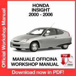 Workshop Manual Honda Insight (2000-2006)