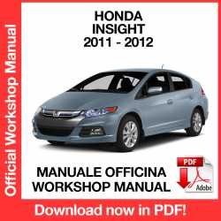 Workshop Manual Honda Insight (2011-2012)